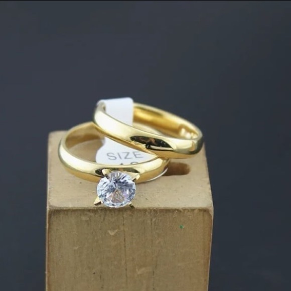 18K Gold 3CT Diamond Solitaire 2PC Engagement & Wedding Ring Set OR Couples Set - Picture 8 of 10